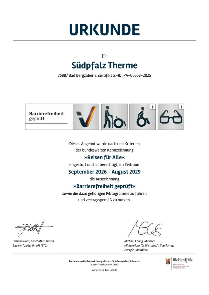 Barrierefrei certificate 2026