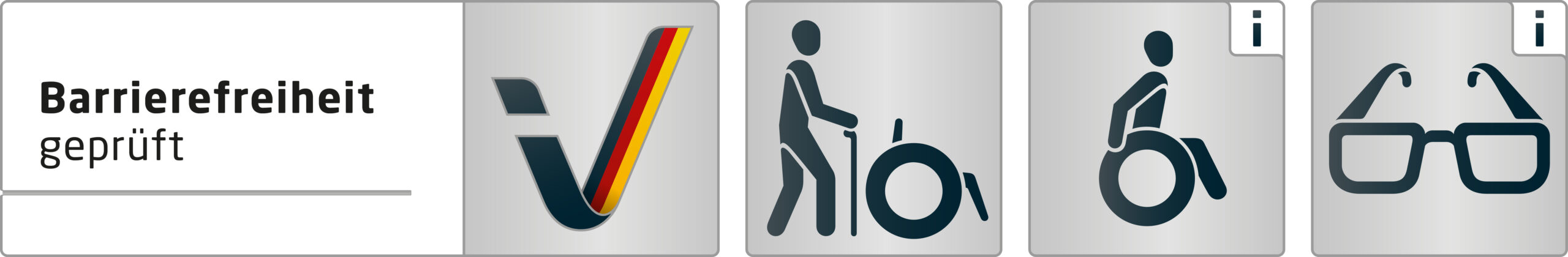 Logo-Piktogramme Barrierefreiheit